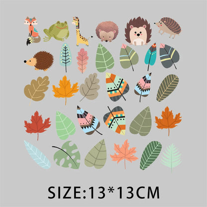 Cartoon Pflanze Blumen Aufkleber Wärmeübertragung PVC Patch Hitzeempfindliche Patches Bügelaufkleber auf Kleidung DIY Applikationen.