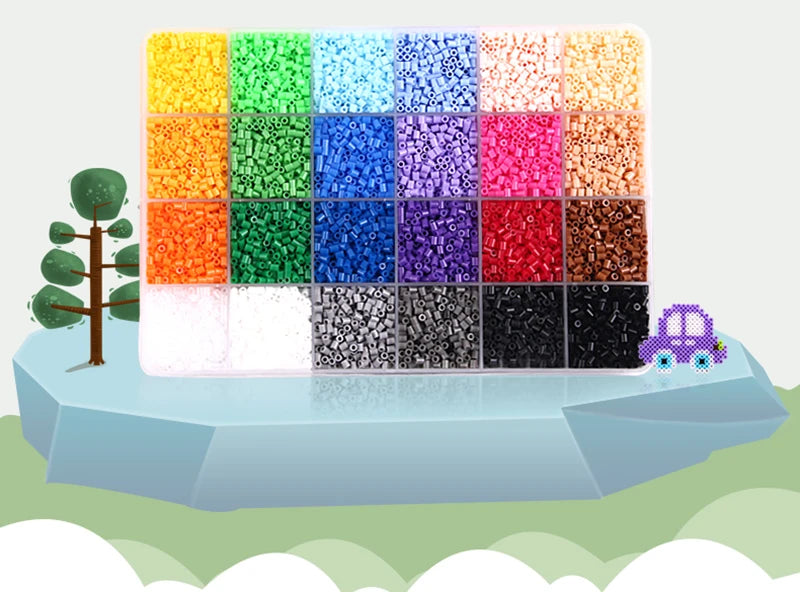 72 colors 24 colors 2.6mm Perler Fuse beads Iron beads Kit Hama beads 3D Puzzle DIY Toy Kids Creative Handmade Craft Toy Gift.