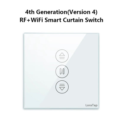 LoraTap Tuya-Jalousien-Vorhangschalter der 7. Generation mit Fernbedienung, Prozentwert. Arbeiten Sie funktionieren mit Google Home Alexa Smart Life.