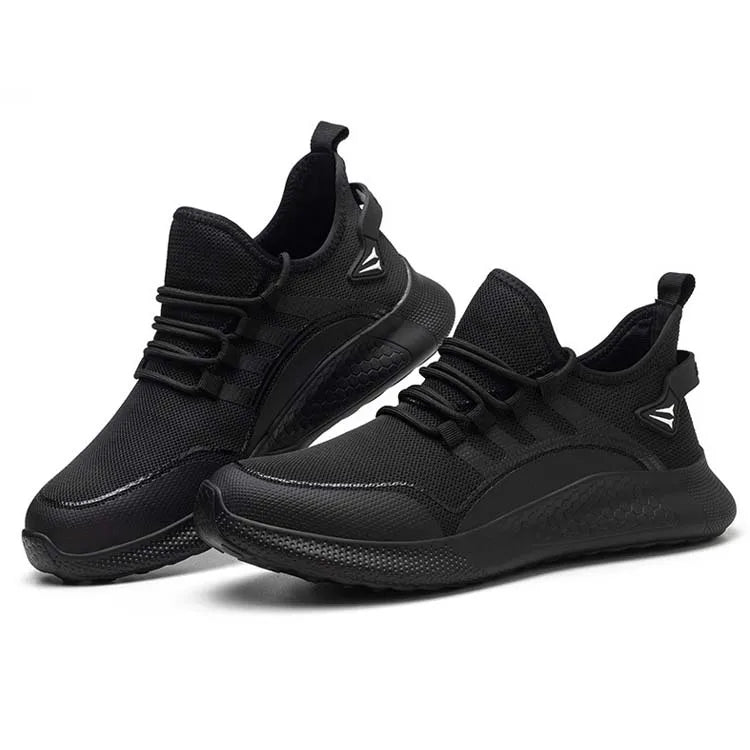 Door to Door Outdoor Four Seasons Steel Toe Sneakers Men High Quality Stylish Cap Toe Work Safety Shoes Custom Sneakers Size.