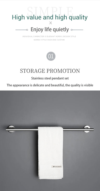 BagnoLux Edelstahl Chrom Schöne Wand Haken Wc Papier Halter Handtuch Ring Bar Selbst-Adhesive Bad Zubehör