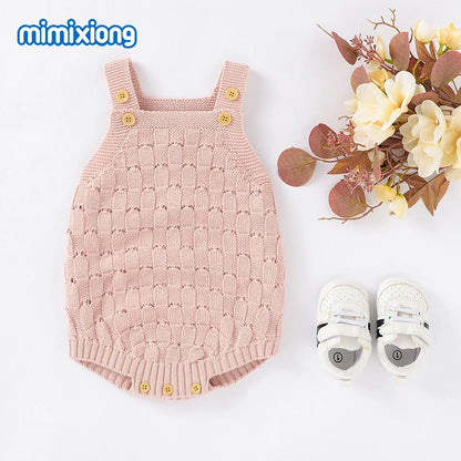 Baby Bodys Kleidung Fashion Solid Strick Neugeborenen Bebes Körper Anzüge Tops für Infant Jungen Mädchen Overalls Outfit Ein Stück Tragen.