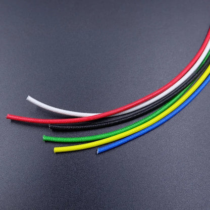 2M/5M High Temperature Resistant Silicone Wire 300°C Soft Copper Cable Fiberglass Braided Insulated Warm Floor Heat Element Line.