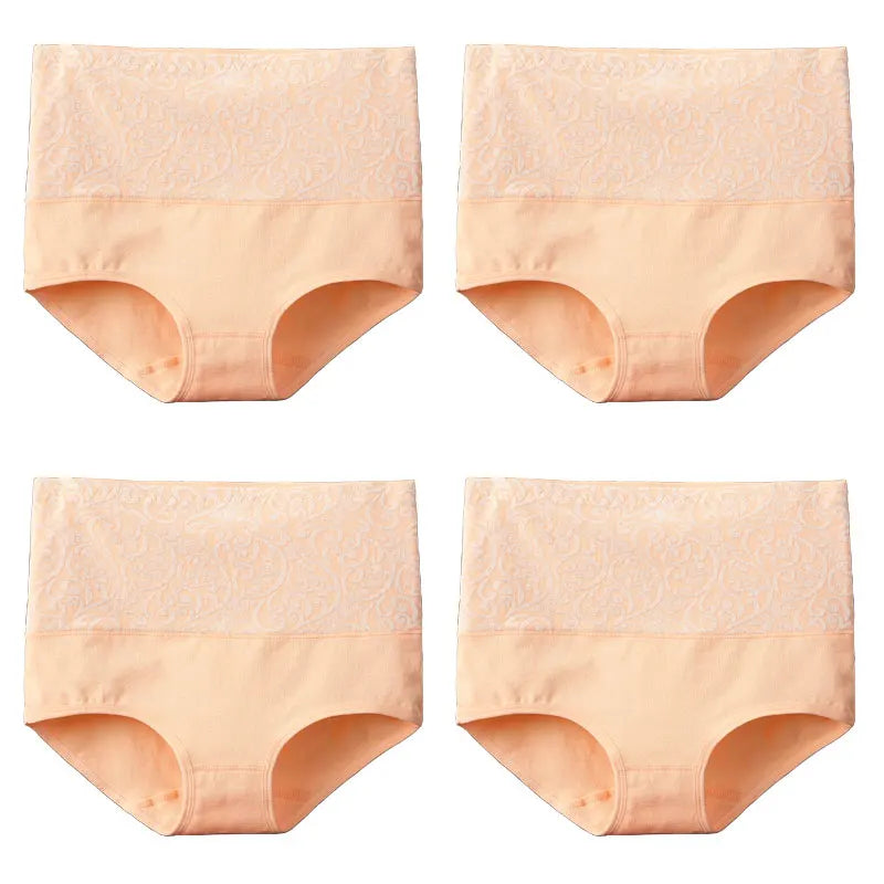 Underwear for Women Cotton High Waist Panties Tummy Control Briefs Ladies Panty Full Coverage Female Lingerie Stretch Underpants.