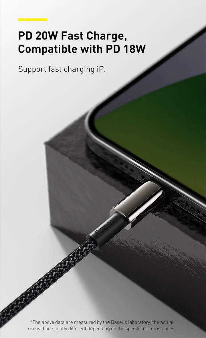 Baseus 20W USB C Cable for iPhone 14 13 11 8 XR PD Fast Charge for iPhone 12 SE USB Type C Cable Fast Charging for Macbook Cable.