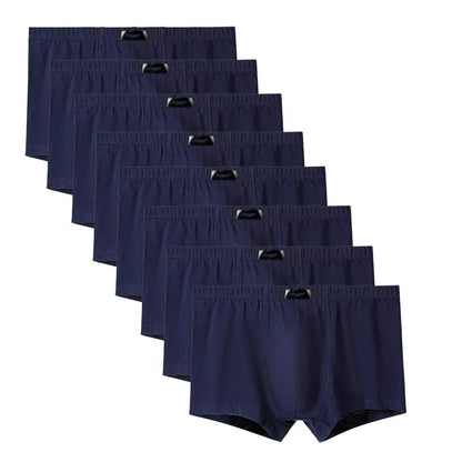 8PCS Herrenhöschen Man Undrewear Boxershorts Herren Innen Atmungsaktiv Große Größe 100% Baumwolle