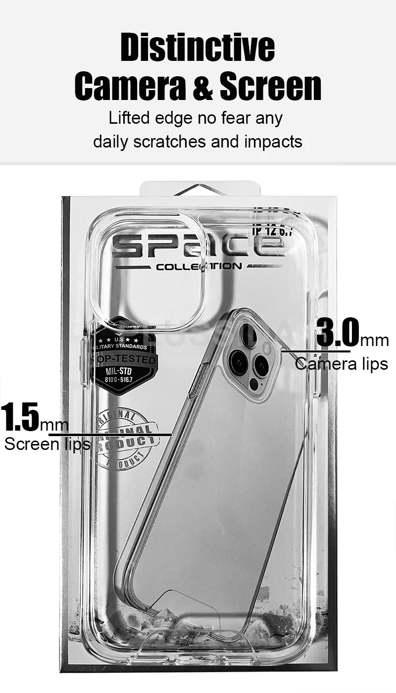 Clear Case For iPhone 17 16 Pro Max 17 Air Case 16 15 14 13 12 11 Pro Max Case For Magsafe for iPhone16 Plus Luxury Cover Cases