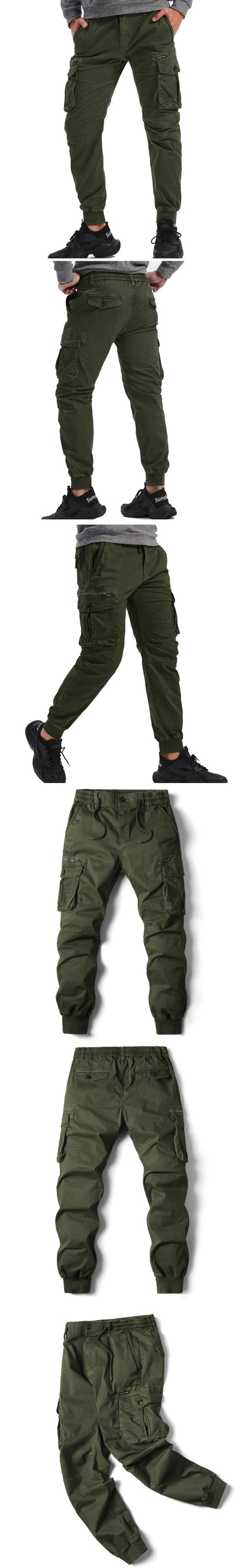 Cargo Pants Men Jogging Casual Pants Cotton Full Length Military Mens Streetwear Mens Work Tactical Tracksuit Trousers Plus Size.