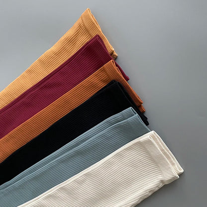 Ribbed Yoga Pants High Waisted Gym Leggings Sport Women Fitness Seamless Female Legging Tummy Control Running Training Tights.