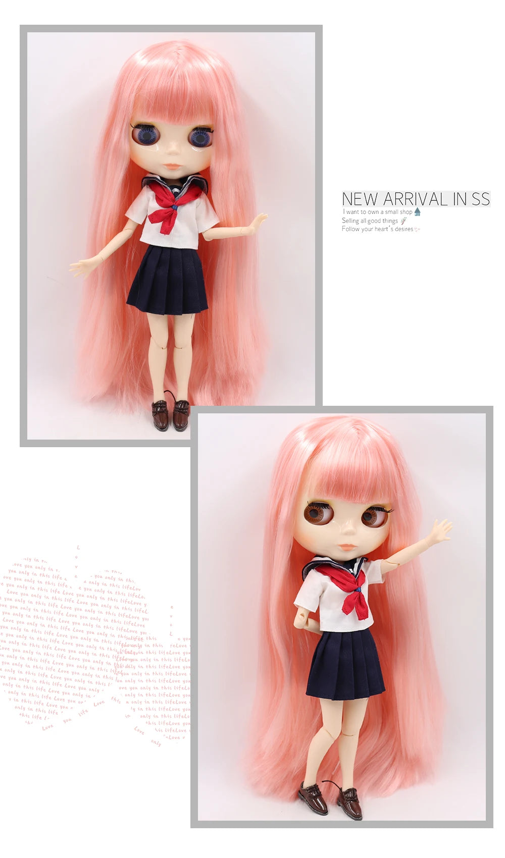 ICY DBS blyth doll 1/6 bjd toy joint body white skin shiny & matte face 30cm on sale special price toy gift anime doll.