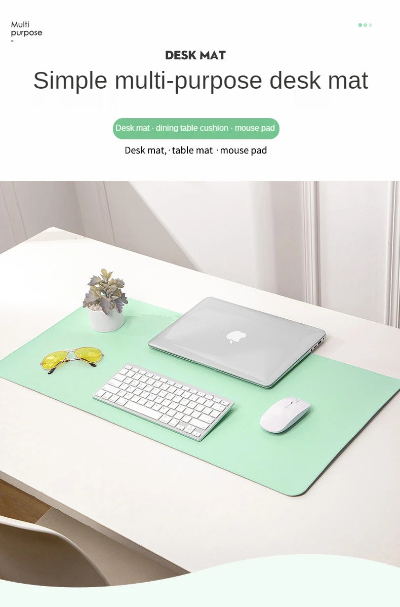 white mousepad Portable Mouse pad large Gaming Waterproof Non-slip PU Suede Desk Mat Computer Keyboard desk pad Mats.