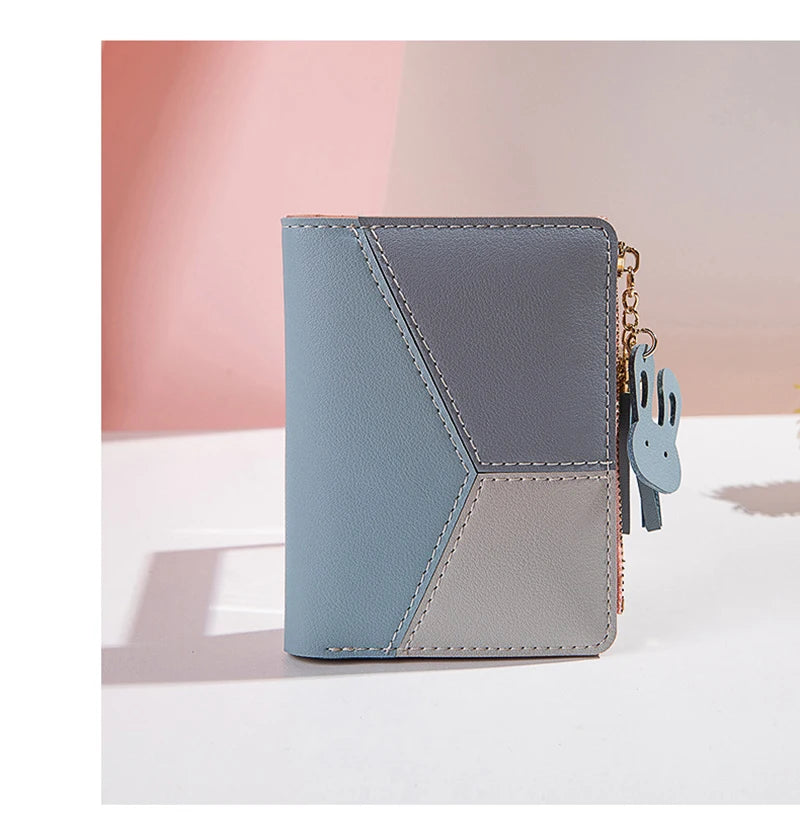 Women's Wallet PU Leather Women's Wallet Made of Leather Women Purses Card Holder Foldable Portable Lady Coin Purses.