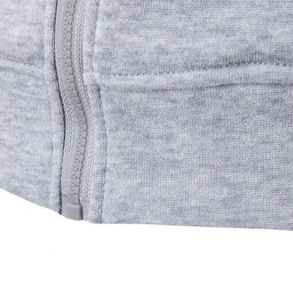 Autumn Men Sweatshirts Long Sleeve Jacket Hoodie Zipper Closure Jacket Male Hoodies Sweatshirt Slim Fit Male Clothing.