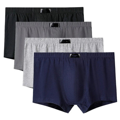 4 Teile/los Schlüpfer der Männer Männliche Unterhose Shorts Boxer Unterwäsche Slip Baumwolle Große Größe 5XL 6XL
