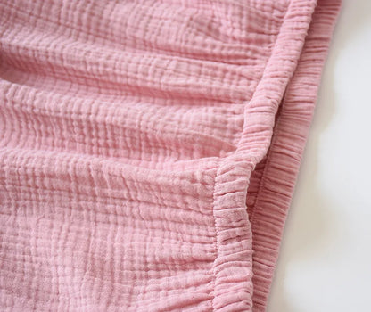 2025 japanisches Kimono-Set, 100 % Baumwolle, Pyjama, zweiteilig, Paar, Yukata, lockerer Herren- und Damen-Schweißdampfanzug, Heimservice-Set