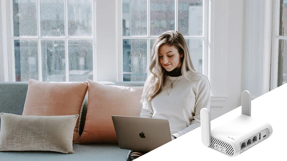 GL.iNet Opal(GL-SFT1200) Gigabit Dual-band Wireless Travel Router Support IPV6, Tor, Openwrt, Best Value Pocket-Sized Repeater.