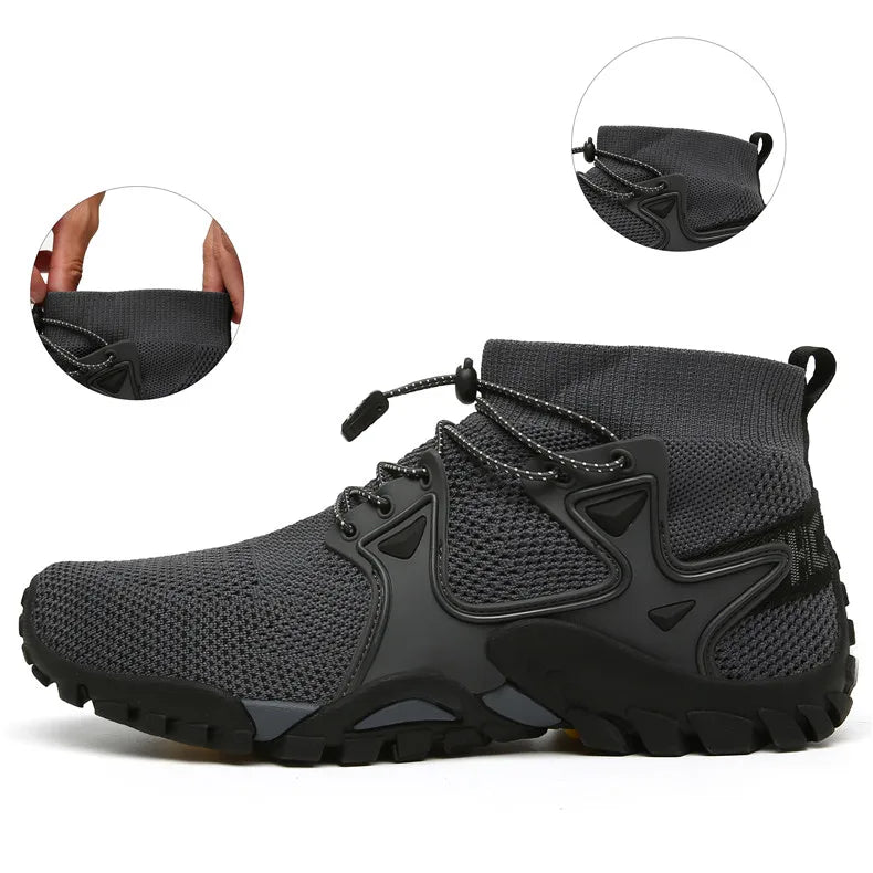 Summer Men's Casual Shoes Mesh Breathable Men's Sneakers Outdoor Slip-On Men's Shoes Lightweight Men's Wading Shoes Hot Sale.