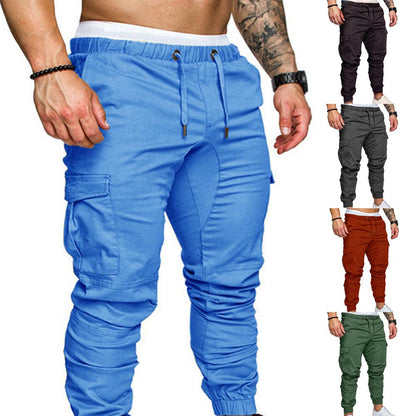 50%HOT2022 Neue männer Casual Jogging Hosen Einfarbig Tasche Hosen Sport Hosen männer Hosen Straße Hüfte Halen Jogging hosen.