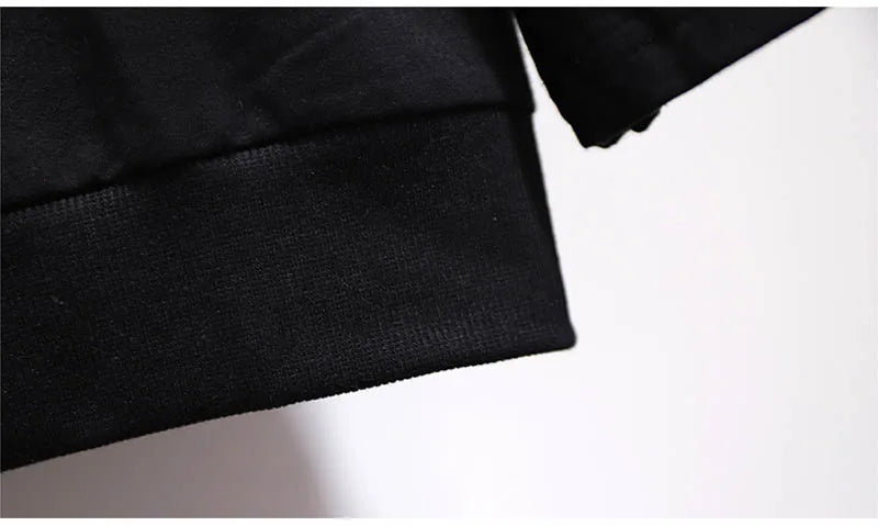150Kg Plus Größe frauen Frühling Herbst Mit Kapuze Gedruckt Sweatshirt Büste 155cm 6XL 7XL 8XL 9XL 10XL Lange-ärmeln Top Schwarz Weiß.