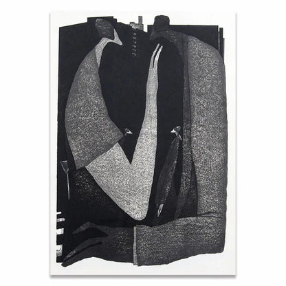 Modern Black White Abstract Characters Fashion Canvas Paintings Posters and Prints Wall Art Pictures for Living Room Home Decor.