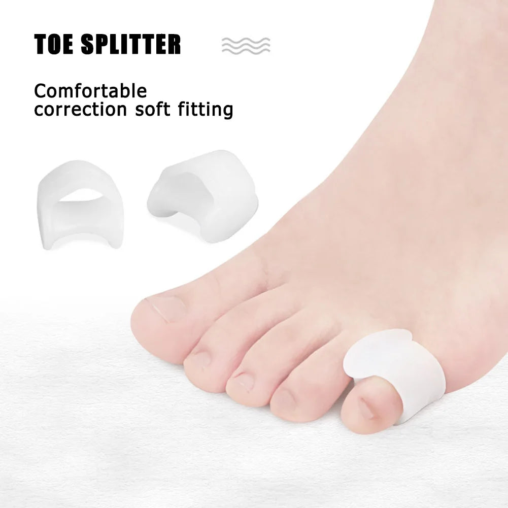1 Pair Silicone Bone Thumb Orthotics Corrector Hallux Valgus Toe Separator Feet Care Thumb Orthotics Foot Care Tools 2020 S/L.