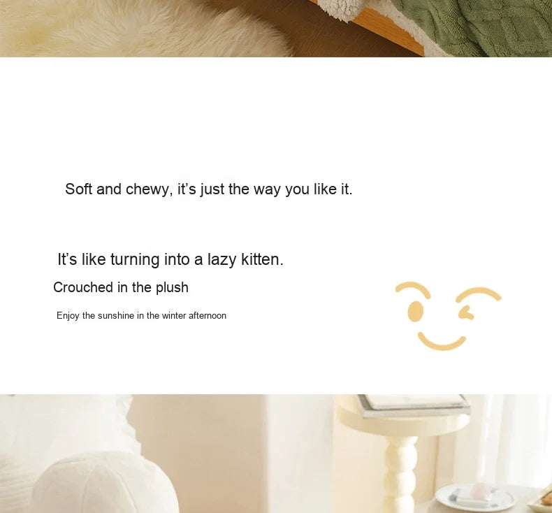 Lamb Fleece Double-Sided Velvet Blanket Double-Layer Thickened Woven Polyester Wearable Blanket.