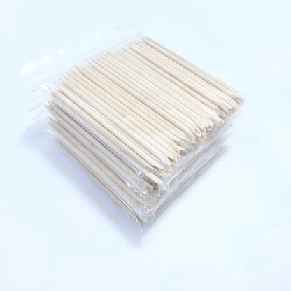 20/50/100pcs Nail Cuticle Pusher Wooden Design Drawing Painting Stick Remover Orange Wood Sticks for Nail Art Tools.
