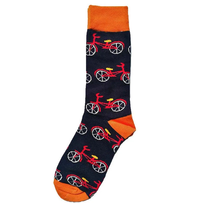 Cotton Happy Funny Socks Men Alien Planet Shark Crazy Design Sokken Unisex Novelty Dinosaur Crew Skateboard Calcetines Hombre.