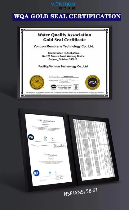 VONTRON Reverse Osmosis RO Membrane 75GPD / 100GPD Replacement Water Filter System Purifier Drinking  ULP1812-75 / ULP2012-100.