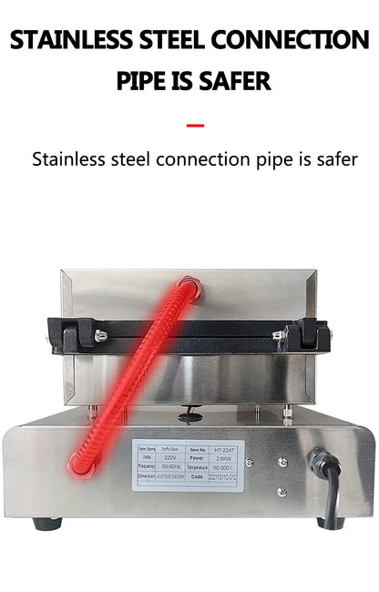 XEOLEO Electric Waffle Maker 850W Round Ball Waffle Machine 4cm Waffle Making Machines Non-stick takoyaki maker.