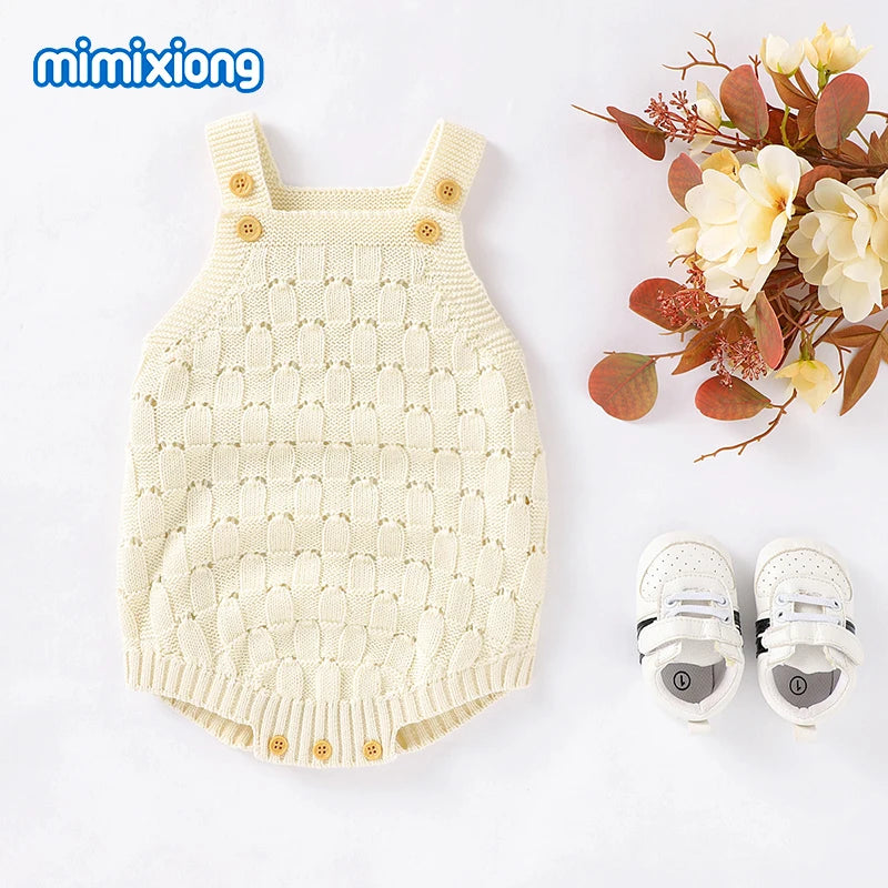 Baby Bodys Kleidung Fashion Solid Strick Neugeborenen Bebes Körper Anzüge Tops für Infant Jungen Mädchen Overalls Outfit Ein Stück Tragen.