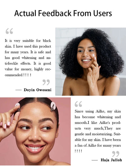 AILKE Double Glutathione Dark Spots Remover Face Cream, For Armpit, Elbows, Legs, White Spots, Age Spots, Sun Spots, Freckles.