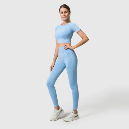 2/3/5PCS Seamless Women Yoga Set Workout Sportswear Gym Clothing Fitness Long Sleeve Crop Top High Waist Leggings Sports Suits.