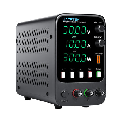 Wanptek Adjustable DC Power Supply 30V 10A LED Lab Bench Power Source Stabilized Switch Power Supply Voltage Regulator 60V 5A.