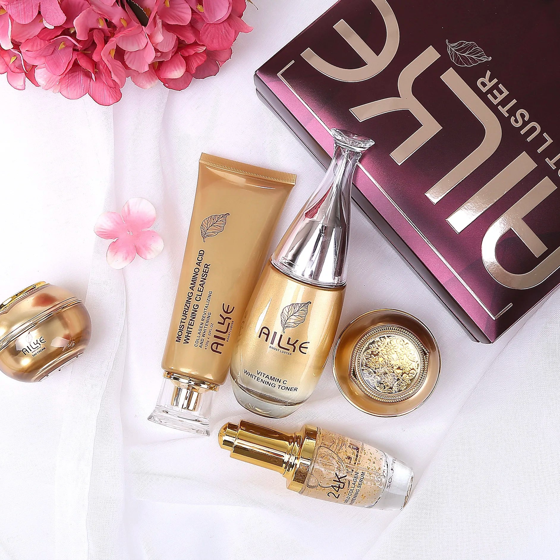 AILKE cosmetics facial skin care sets moisturizing whitening sleeping women beauty wrinkle cream face products female Wholesale.