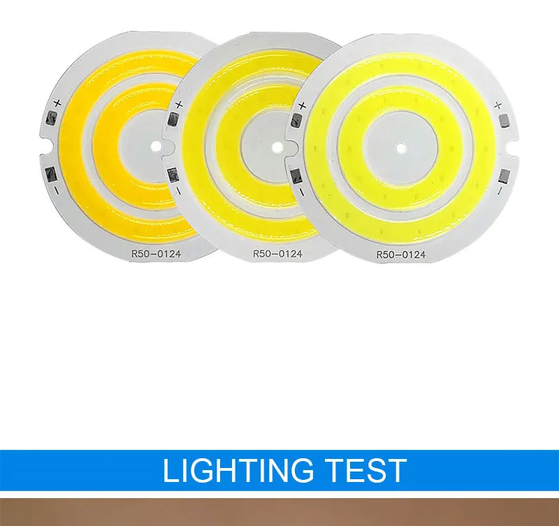 3V LED-Licht, 50 mm Durchmesser, runder COB-Chip, Doppelring-LED-Lampe, 3,7 V, 5W LED-Birne für DIY-Arbeitsscheinwerfer, Hausdekor-Beleuchtung.