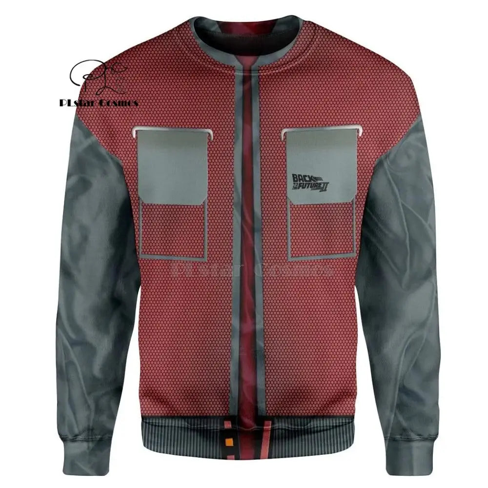 PLstar Cosmos Back to the Future Part Marty 3d hoodies/Sweatshirt Winter autumn funny Harajuku Long sleeve streetwear.