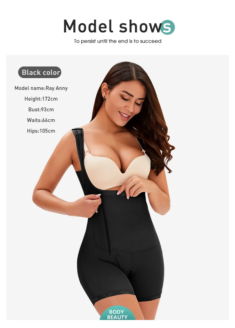 Women Full Body Shapewear Open-Bust Underwear Waist Trainer Corset Seamless Slimming Bodysuit Butt Lifter Plus Size 6XL