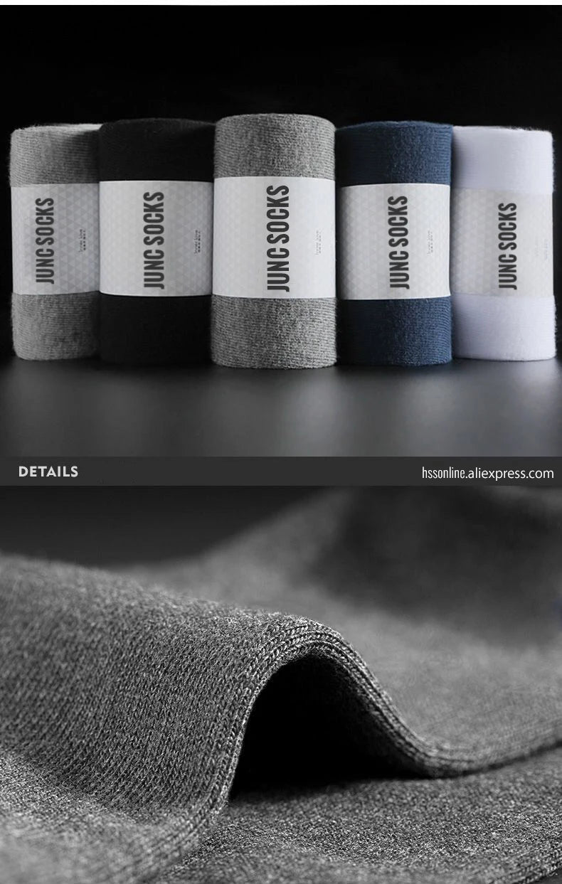 Box Pack Men's Cotton Socks 10Pairs/Box Black Business Men Socks Soft Breathable Summer Winter for Man Boy's Gift Size EUR39-45