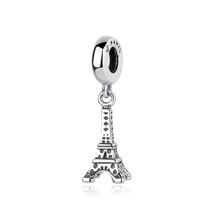 Original 925 Sterling Silver Charms Love Travel London Bus Suitcase Paris Beads Fit Brand Bracelets Necklaces Women DIY Jewelry