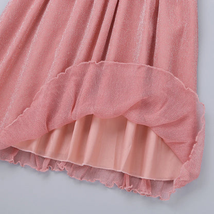 Iiniim Teen Mädchen Ärmellose Pailletten Floral Spitze Glänzenden Kleid Vestido de festa für Hochzeit Formale Geburtstag Party Sommer Kleider.