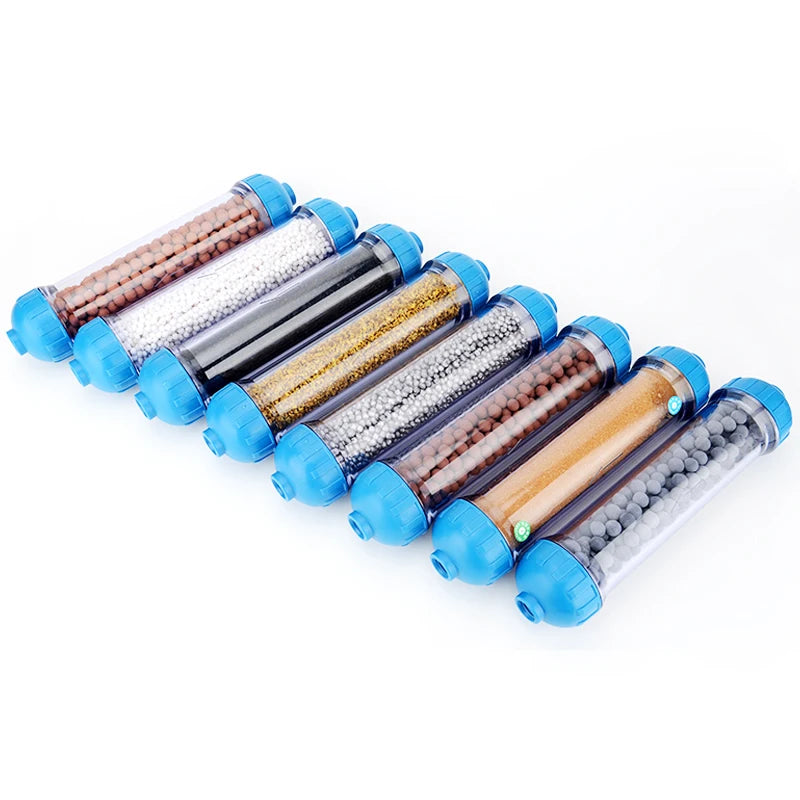 T33 Housing DIY Fill Shell With Filter Cartridge Alkaline balls/Maifan Stone/activated carbon/Resin/KDF for Aquarium purifier.