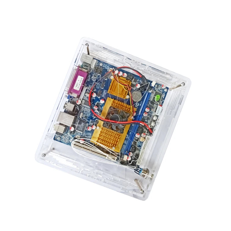 DIY MINI ITX Case HTPC Computer Cases transparent Chassis Desktop For Game Chassis  support 2.5 SSD 17*17CM.