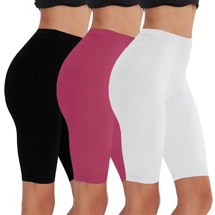2pcs/3pcs Pack Eco-Friendly Viscose Spandex Legging Shorts For Woman Fitness Active Wear Very Soft Comfortable  M30181