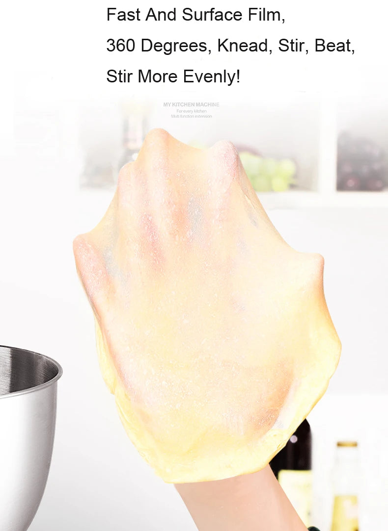 Kitchen Food Processor With Juicer Meat Grinder Chopper Stand Cream Egg Whisk Mixer  Blender Cake Dough Bread Maker Machine.