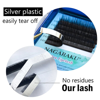 NAGARAKU Eyelashes Makeup Mink Lashes Ombre Color Purple Blue Gradient Color Eyelash Extension Premium Faux Cils Soft Mink.