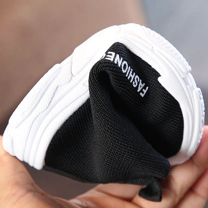 autumn new fashionable net breathable leisure sports running shoes for girls shoes for boys brand kids shoes.