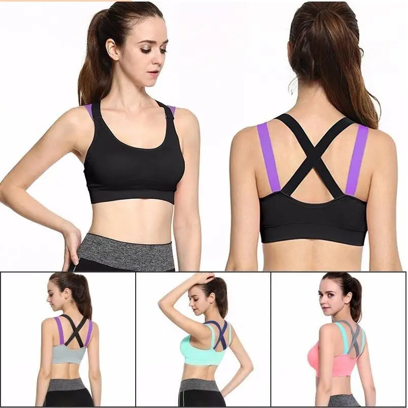 Active Push Up Bras Backless Fitness Bras with pad Crop Tops Women Sexy sleep Bralet Brassiere Women Tank Top bra.