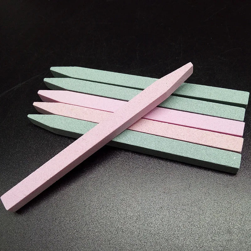 2pcs/lot Practical Stone Ceramic Nail Files Pumice Cuticle Remover Trimmer Nail Buffer Saws Art Manicure Tools.