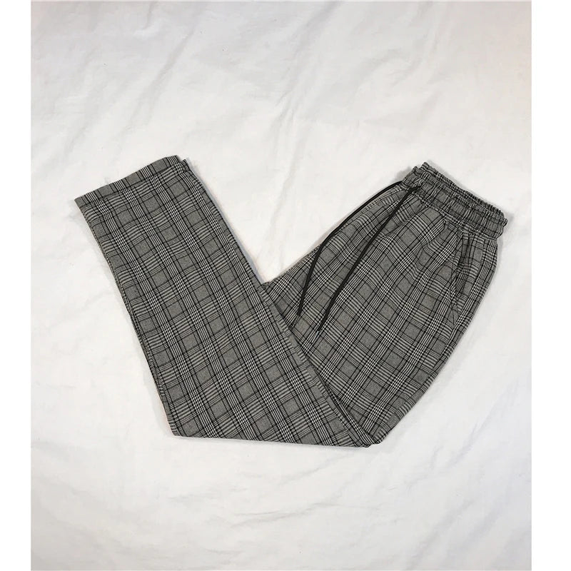 LAPPSTER Frauen Streetwear Plaid Hosen 2020 Harajuku Hohe Taille Jogger Koreanische Stil Jogginghose Damen Herbst Hosen Plus Größe.